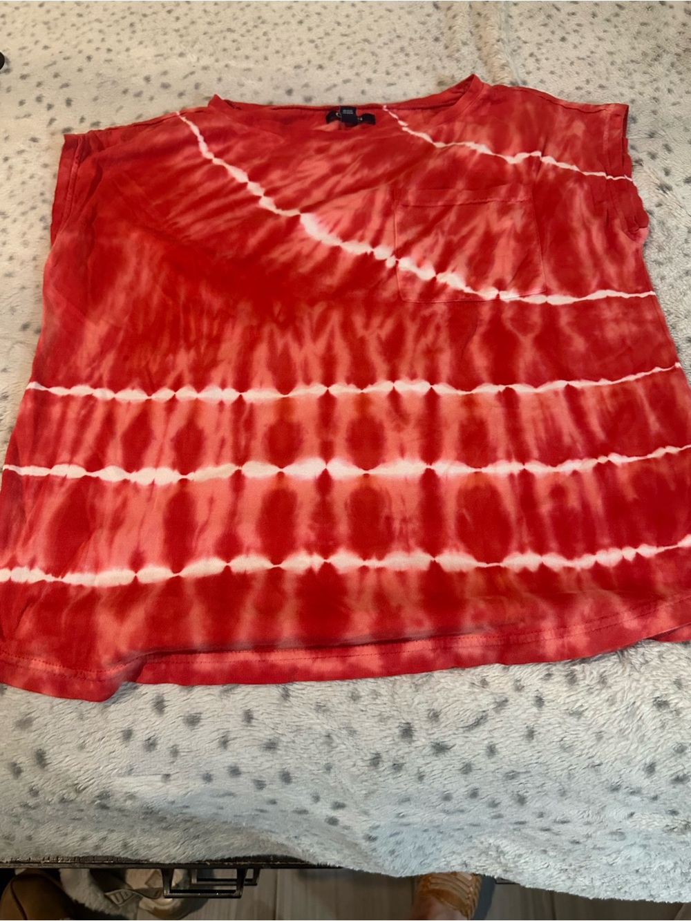 Chaps Tie-Dye Red Women's Skirt